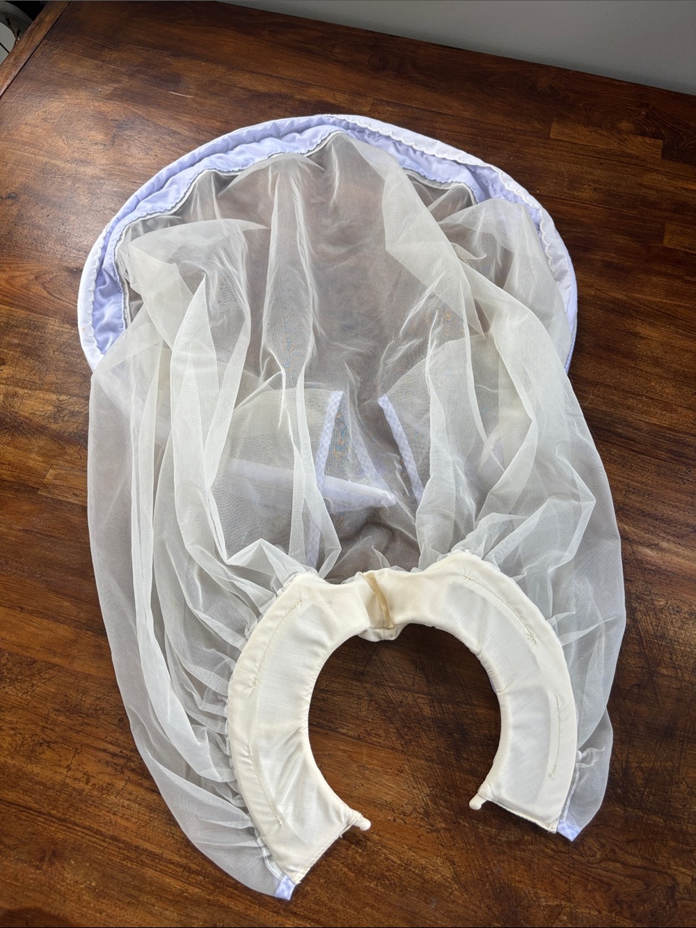 Crib / Mini Bassinet Canopy Drape Netting - Off-White